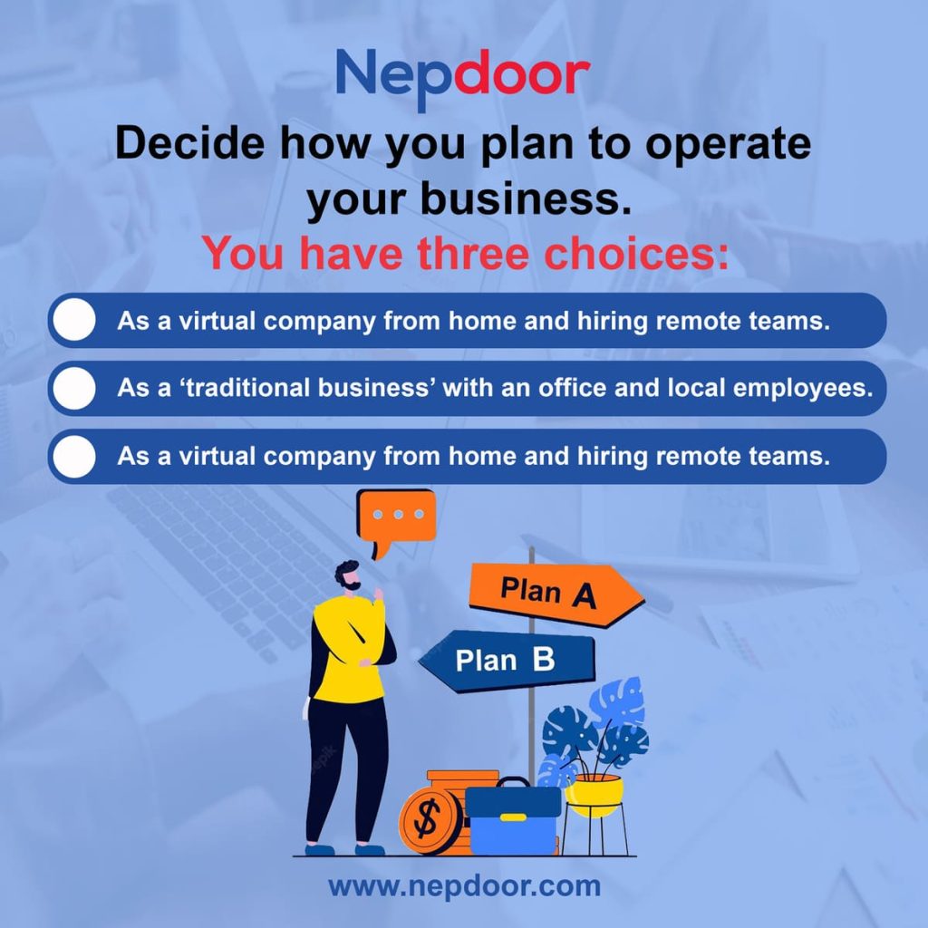 Decide how you plan to operate your business-Nepdoor