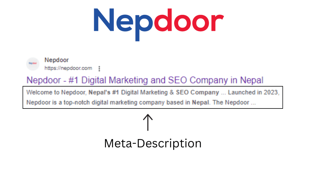 Meta Description in Google - Nepdoor-