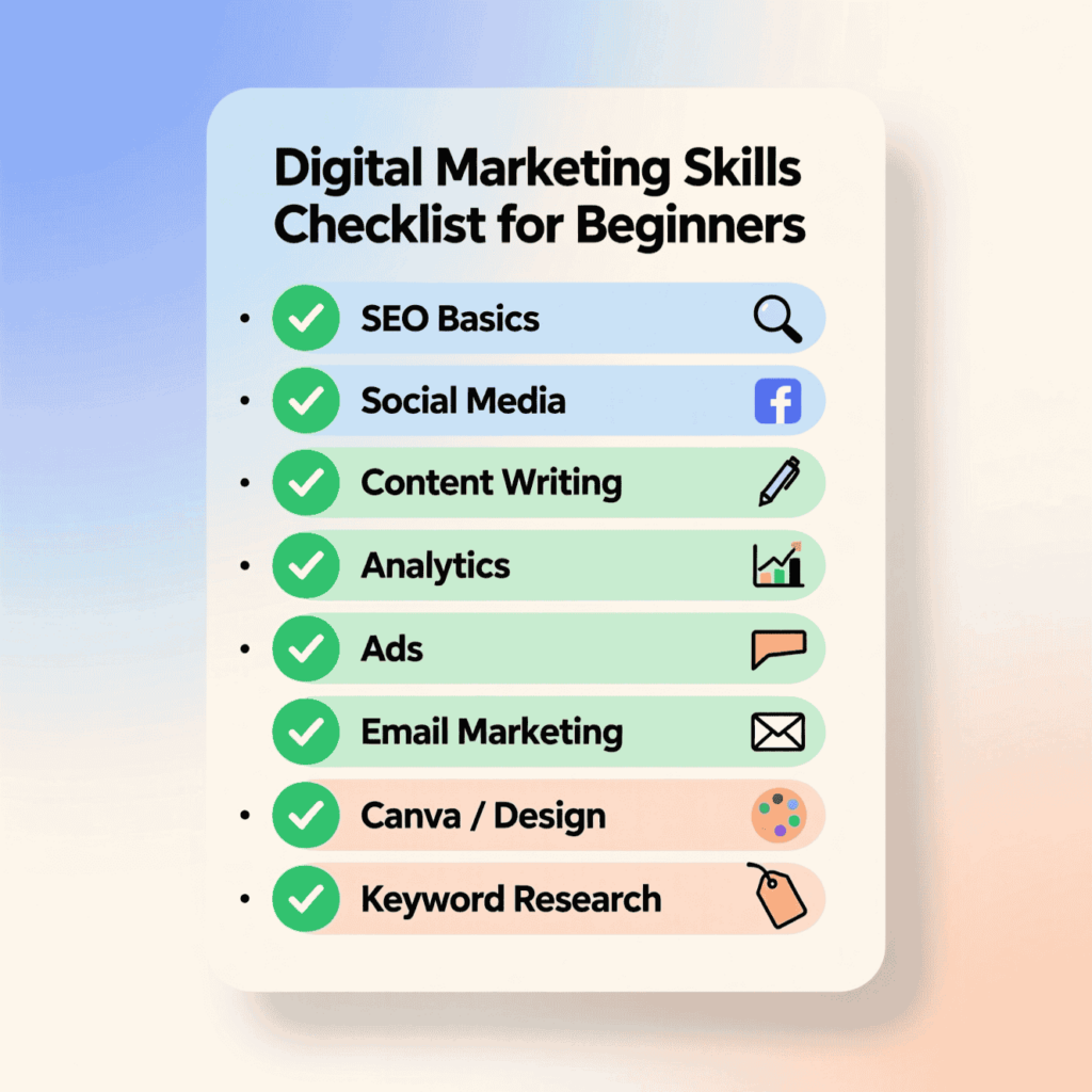 Fundamental digital marketing skills: SEO, content, social media, analytics and ads
